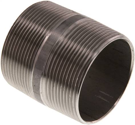 Partbase RONI 20/60 ES Rohrdoppelnippel R 2"-60mm, 1.4571