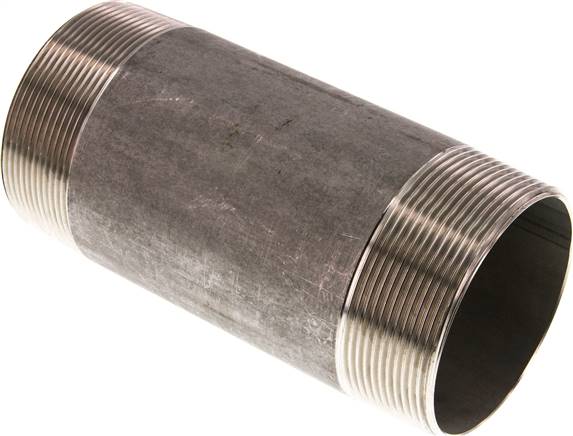 Partbase RONI 212/150 ES Rohrdoppelnippel R 2-1/2"-150mm, 1.4571