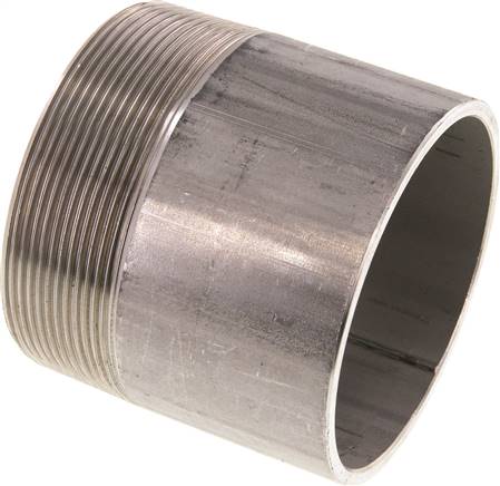 Partbase RONI 30/80 AS ES Anschweißnippel R 3"-80mm-88,9mm, 1.4571