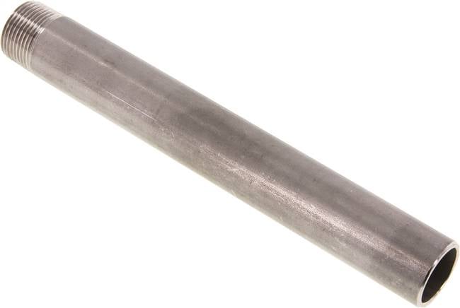 Partbase RONI 34/200 AS ES Anschweißnippel R 3/4"-200mm-26,9mm, 1.4571