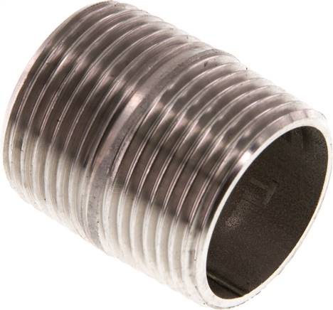 Partbase RONI 34/30 ES Rohrdoppelnippel R 3/4"-30mm, 1.4571