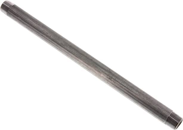 Partbase RONI 38/250 ST Rohrdoppelnippel R 3/8"-250mm, Stahlrohr ST 37 verzinkt