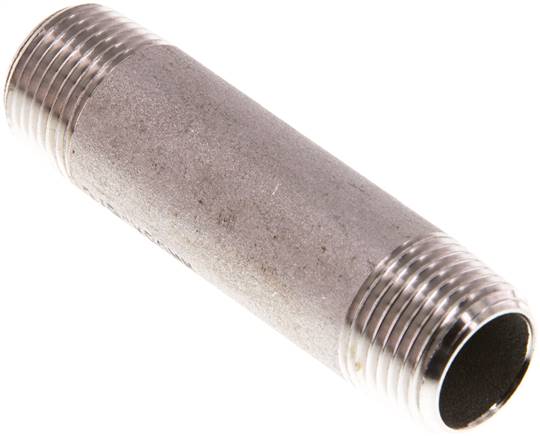 Partbase RONI 38/60 ES Rohrdoppelnippel R 3/8"-60mm, 1.4571