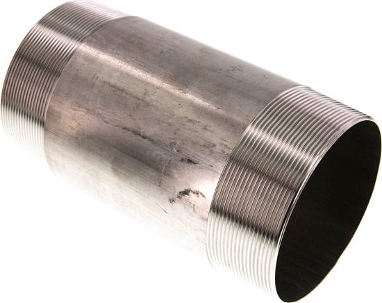 Partbase RONI 40/200 ES Rohrdoppelnippel R 4"-200mm, 1.4571
