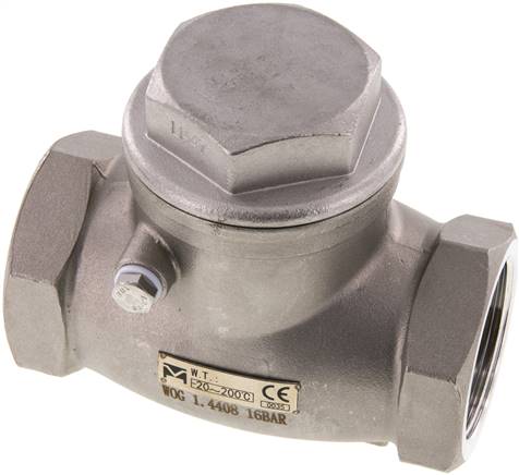 Partbase RUCK 112 S ES E Edelstahl-Rückschlagklappe G 1-1/2", PN 16