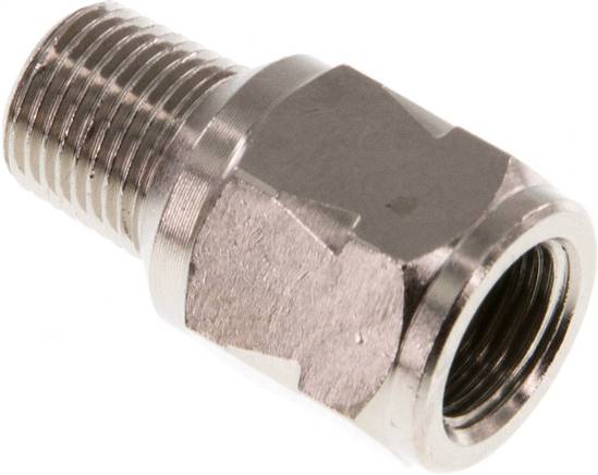 Partbase RUCK 18 IA MSV Mini-Rückschlagventil R/Rp 1/8" (AG/IG), Messing vernickelt