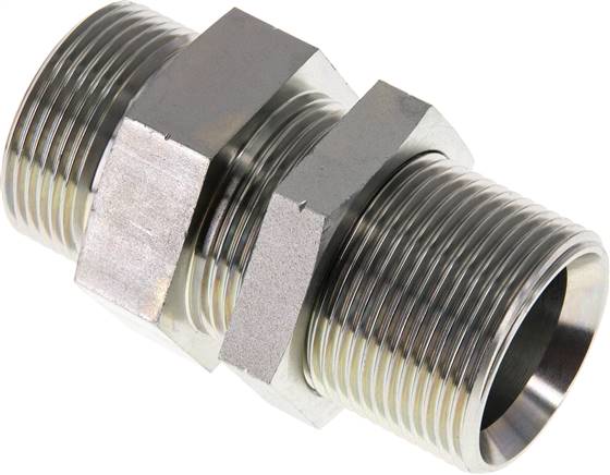 Partbase SN 114114 HD Schottnippel, 60°-Kegel G 1-1/4", Stahl verzinkt