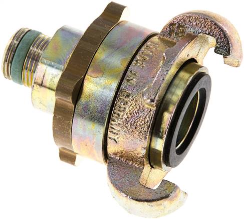 Partbase SSGA 38 Sicherheits-Kompressorkuppl. G 3/8"(AG), Temperguss verzinkt