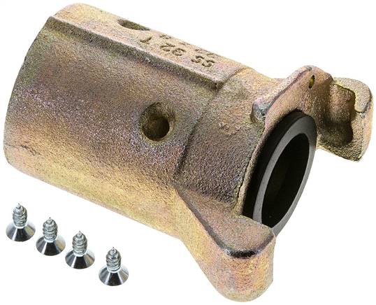Partbase SSKG 32 Sandstrahlkupplung Temperguss verzinkt, Schlauch 32x48 mm