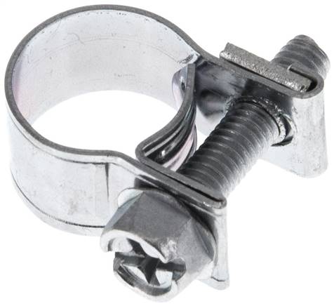 Partbase SSM 12 9mm Mini-Schlauchschelle, 10 - 12mm, Stahl verzinkt (W1)
