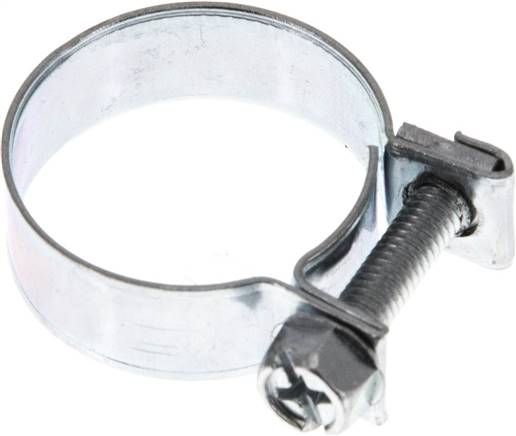 Partbase SSM 23 9mm Mini-Schlauchschelle, 21 - 23mm, Stahl verzinkt (W1)