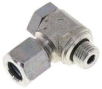 Partbase SWVE 8 LLM Winkel-Schwenkverschraubung M 10x1-8 LL (M12x1), Stahl verzinkt