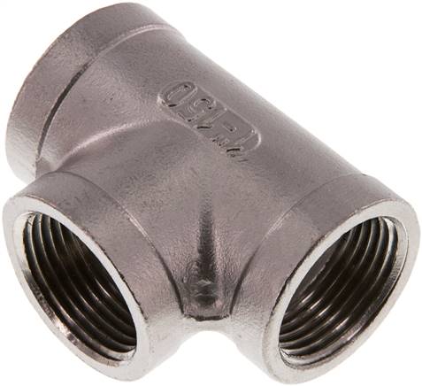Partbase T 10 ES-NPT T-Stück NPT 1" (IG), 1.4408