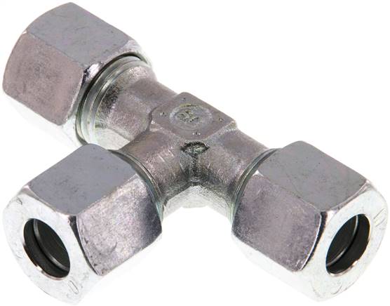 Partbase T 10 L T-Schneidringverschraubung 10 L (M16x1,5), Stahl verzinkt