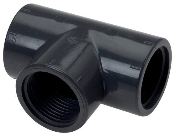 Partbase T 40 PVC T-Stück Rp 4" (IG), PVC-U