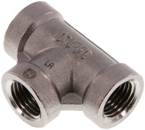 Partbase T 14 ES T-Stück Rp 1/4" (IG), 1.4408