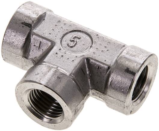 Partbase T 14 NPT ES Hochdruck T-Stück NPT 1/4" (IG), V4A