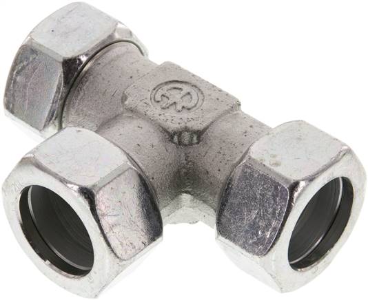 Partbase T 28 L T-Schneidringverschraubung 28 L (M36x2), Stahl verzinkt