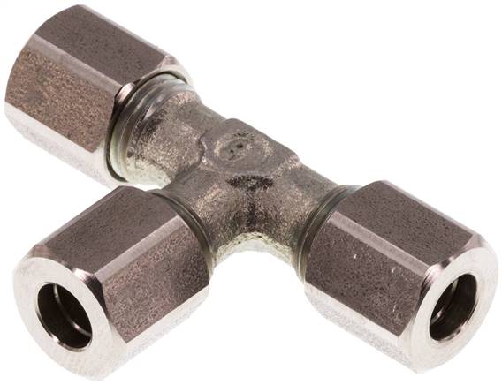 Partbase T 6 LL T-Schneidringverschraubung 6 LL (M10x1), Stahl verzinkt