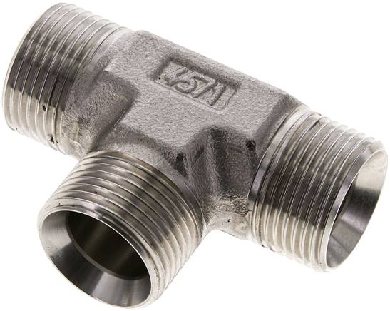 Partbase TA 10 HD ES T-Stück, 60°Konus G 1"-G 1"-G 1" (AG), V4A