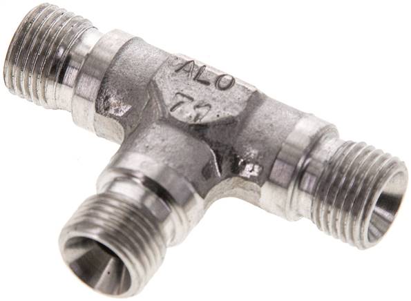 Partbase TA 18 HD ES T-Stück, 60°Konus G 1/8"-G 1/8"-G 1/8" (AG), V4A