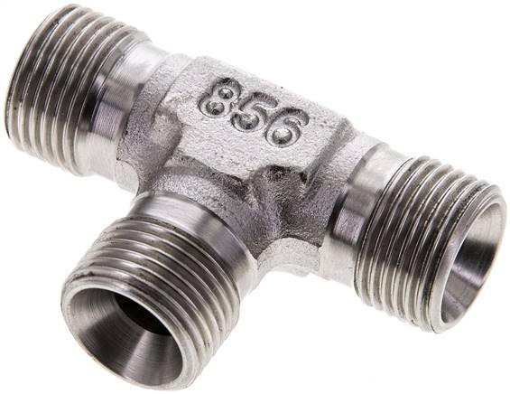 Partbase TA 38 HD ES T-Stück, 60°Konus G 3/8"-G 3/8"-G 3/8" (AG), V4A
