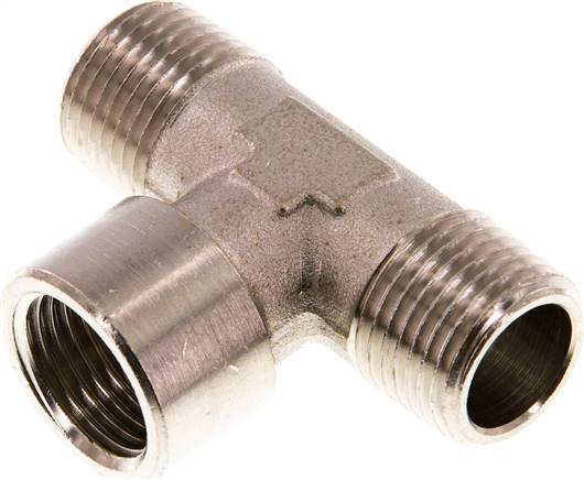 Partbase TAIA 12 MSV T-Stück R 1/2" (AG)-G 1/2" (IG), Messing vernickelt