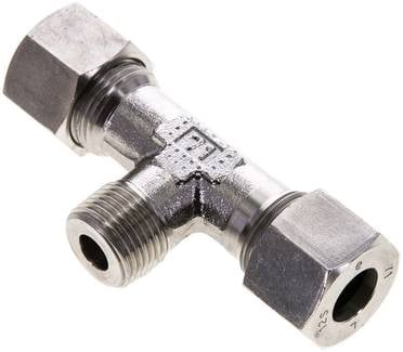 Partbase TE 12 SM ES T-Schneidringverschraubung M 18x1,5 (konisch)-12 S (M20x1,5), 1.4571
