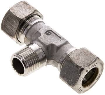 Partbase TE 18 LR NC T-Schneidringverschraubung R 1/2"-18 L (M26x1,5), Klemmring 1.4571 (NC)