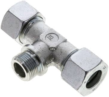 Partbase TE 20 SR T-Schneidringverschraubung R 3/4"-20 S (M30x2), Stahl verzinkt