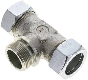 Partbase TE 35 LR T-Schneidringverschraubung G 1-1/4"-35 L (M45x2), Stahl verzinkt