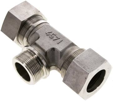 Partbase TE 38 SR ES T-Schneidringverschraubung G 1-1/2"-38 S (M52x2), 1.4571