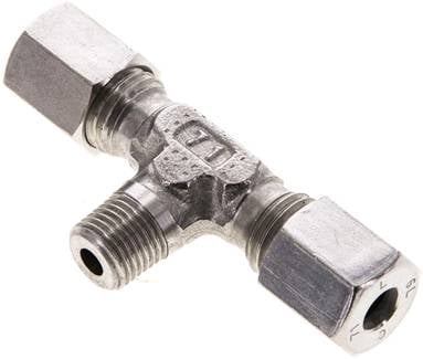 Partbase TE 6 LM ES T-Schneidringverschraubung M 10x1 (konisch)-6 L (M12x1,5), 1.4571