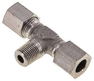 Partbase TE 8 LLM ES T-Schneidringverschraubung M 10x1 (konisch)-8 LL (M12x1), 1.4571