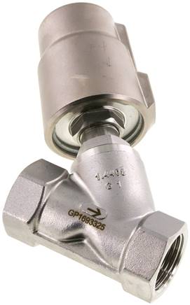 Partbase U 210 ES Schrägsitzventil 1.4408, G 1", geschlossen, Standard