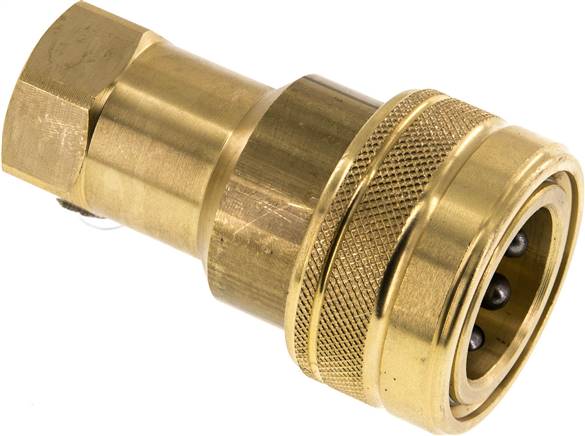 Partbase VAM 12 MS Hydraulikkupplung ISO 7241-1B, Muffe, G 1/2"(IG),Messing
