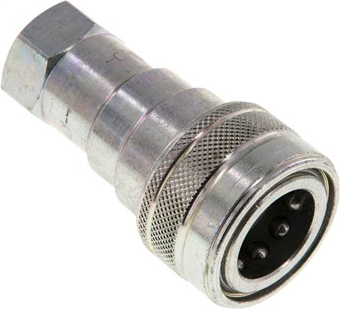 Partbase VAM 38 ST Hydraulikkupplung ISO 7241-1B, Muffe, G 3/8"(IG), Stahl
