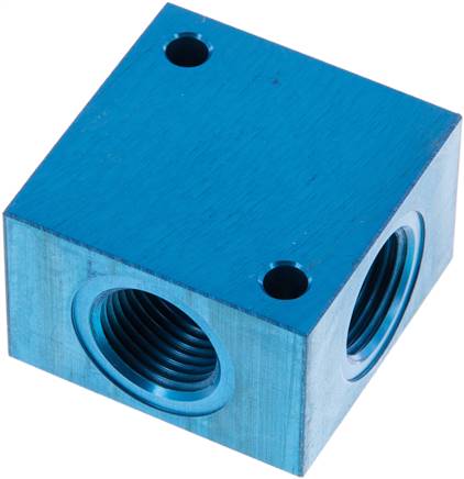 Partbase VB 412 A Kreuz-Verteiler 4x G 1/2",Aluminium