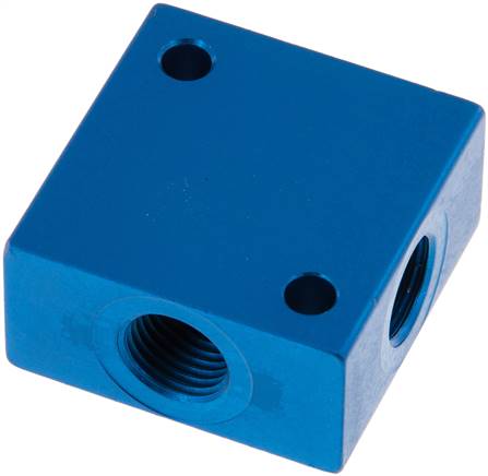 Partbase VB 414 A Kreuz-Verteiler 4x G 1/4",Aluminium
