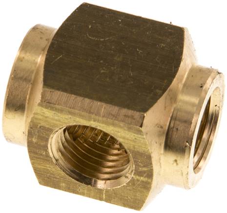 Partbase VB 414 MS Kreuz-Verteiler 4x G 1/4",Messing