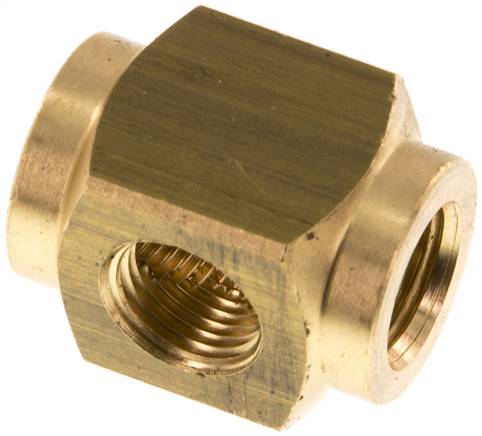 Partbase VB 418 MS Kreuz-Verteiler 4x G 1/8",Messing