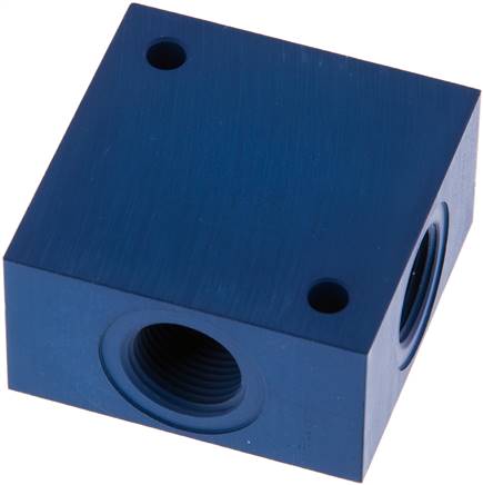 Partbase VB 438 A Kreuz-Verteiler 4x G 3/8",Aluminium