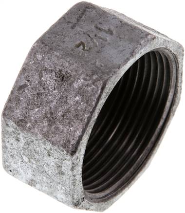 Partbase VK 112 ST Verschlusskappe Rp 1-1/2", Temperguss verzinkt
