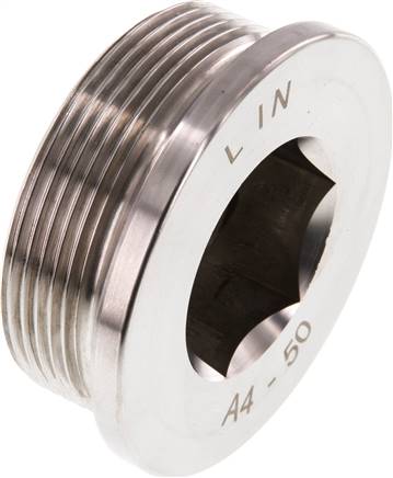 Partbase VS 20 ES Verschlussstopfen Innenskt. G 2", V4A