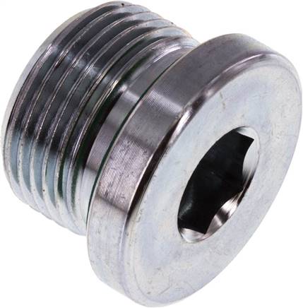 Partbase VSTI 22X1,5-V HD-Verschlussstopfen Innenskt. M 22x1,5, Stahl verzinkt