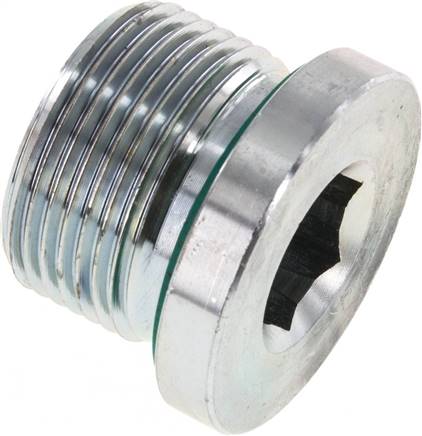 Partbase VSTI 24X1,5-V HD-Verschlussstopfen Innenskt. M 24x1,5, Stahl verzinkt