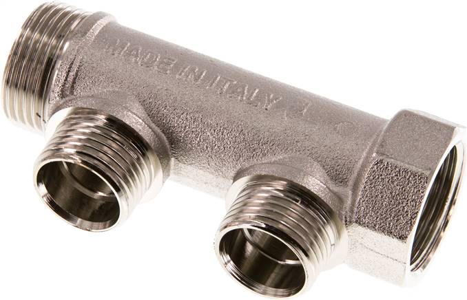 Partbase VTA 342 MSV Verteilerrohr G 3/4"(IG/AG), Abgang 2x G 1/2" (AG)
