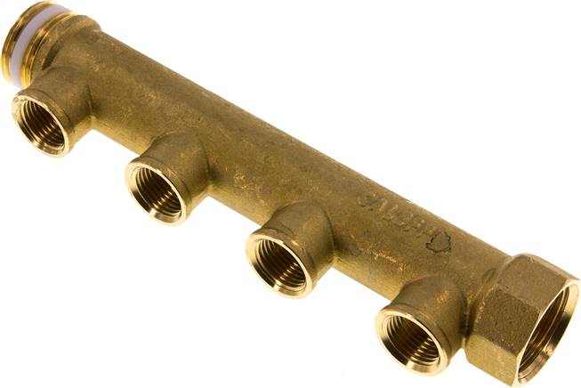 Partbase VTI 104 MS Verteilerrohr G 1"(IG/AG), Abgang 4x G 1/2" (IG)