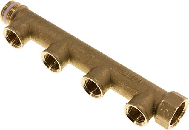 Partbase VTI 344 MS Verteilerrohr G 3/4"(IG/AG), Abgang 4x G 1/2" (IG)