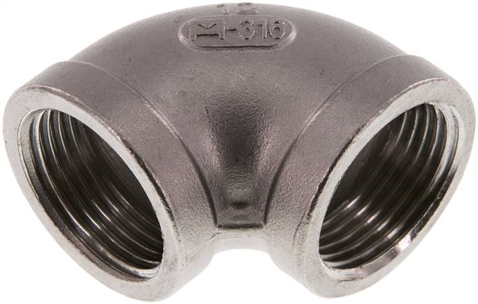 Partbase W 10 ES 90°-Winkel Rp 1"-Rp 1", 1.4408